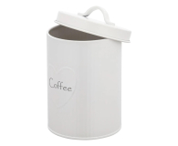 Altom Puszka metalowa z reliefem prążki 11x11x15 cm dek. Coffee - 1580535 - zdjęcie 2
